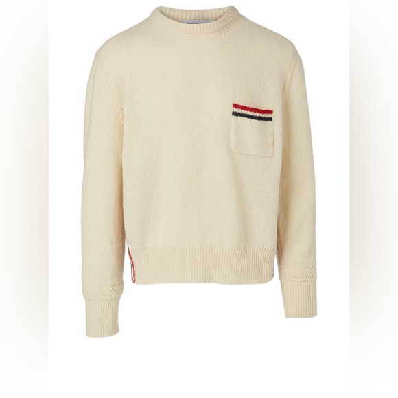 THOM BROWNE Wool Crewneck Sweater - Picture 1 of 5